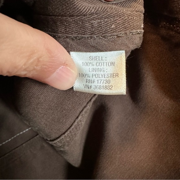 Band tee Upcycle jacket cotton distressed holes brown handmade - Picture 3 of 9